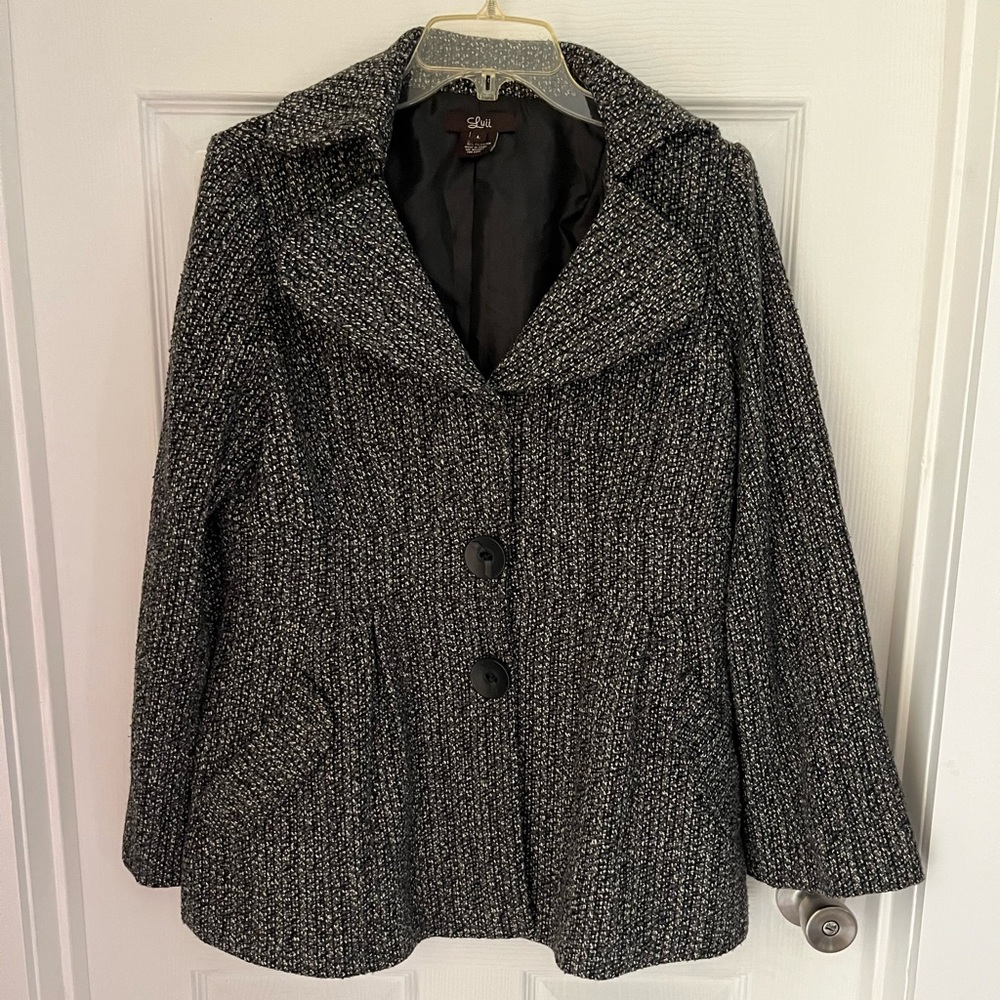 Luii by Anthropologie NWT tweed wool blend jacket